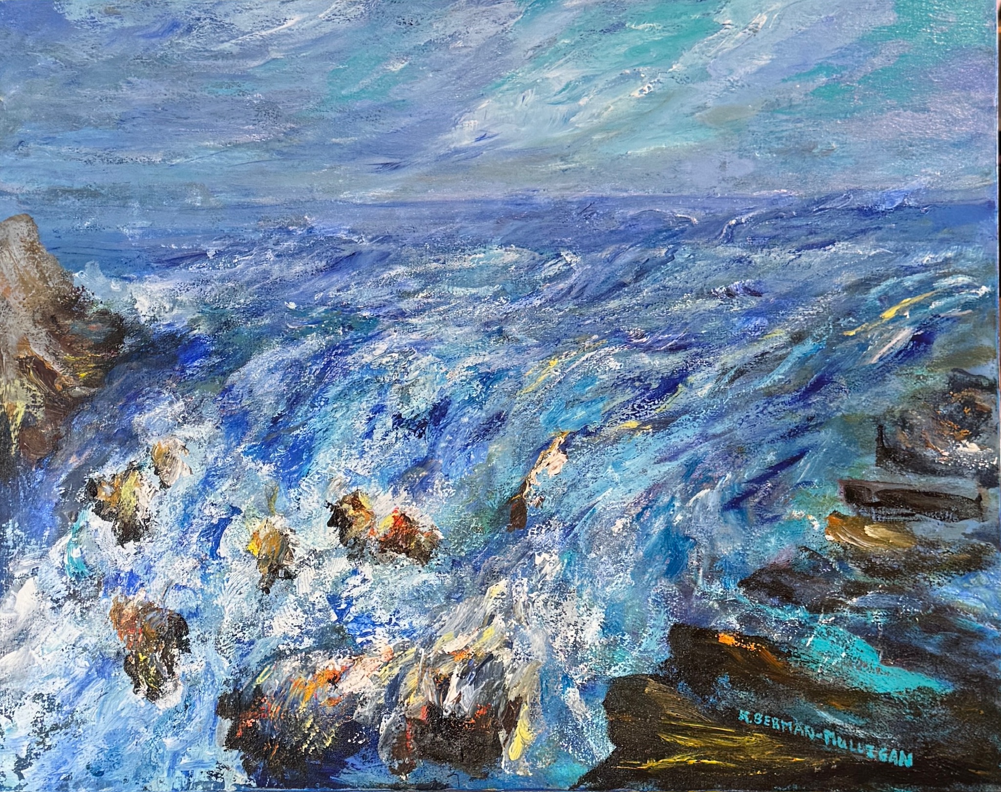 acrylic painting on canvas